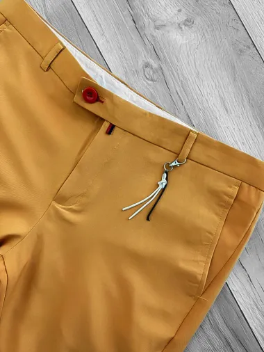 Pantaloni barbati eleganti mustar B1734 F4-5.1 * 